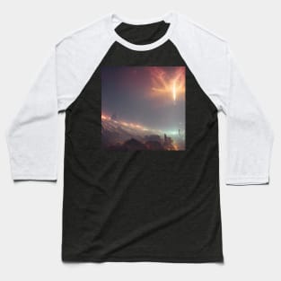 Planets Nebula Cloud In Dark Space Baseball T-Shirt